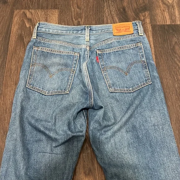 Levi’s Wedgie Straight Jeans Button Fly Pants Size 26 Women’s - Picture 6 of 8